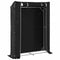 vidaXL - Haardhoutrek - met - regenhoes - 150x40x200 - cm - gegalvaniseerd - staal