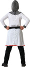 Atosa Kinderkruisvaarder Ridder Kostuum Wit 5-6 Years