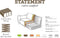 BePureHome Statement Hoekbank Links - Velvet - Warm Groen - 77x274x210