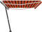 vidaXL - Luifel - vrijstaand - automatisch - 500x300 - cm - oranje - en - bruin