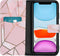 iMoshion Hoesje Geschikt voor iPhone 11 Hoesje Met Pasjeshouder - iMoshion Design Softcase Bookcase - Goud / Roze / Pink Graphic