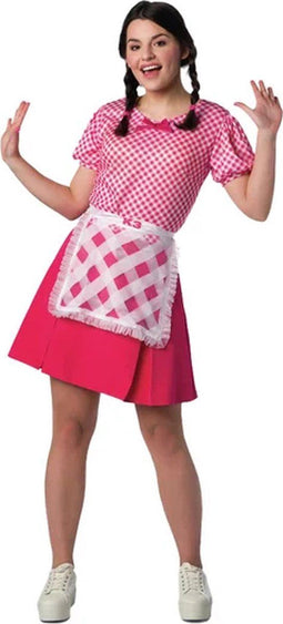 K3 De 3 Biggetjes - Verkleedjurk voor volwassenen - Klittenbandsluiting - Roze