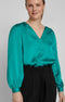 Vila Viellette - Blouse V-neck L/s - Groen (2023)