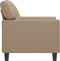 vidaXL Fauteuil 60 cm kunstleer cappuccinokleurig