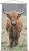Countryfield - wanddoek - Schotse Hooglander - LED - - S - 40x 60 cm