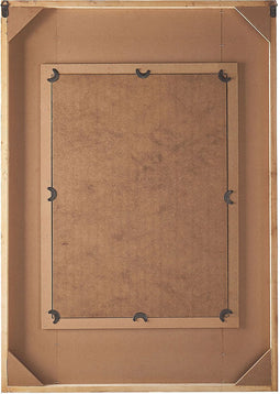 HIZOTE - Wandspiegel - Donkere houtkleur - Dennenhout