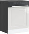 vidaXL - Vaatwaspaneel - Porto - 60x1,5x67 - cm - bewerkt - hout - hoogglans - wit