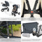 tectake® Mats - 2-in-1 Kinderwagen - Voetenzak Regenhoes Flessenhouder - Antraciet