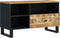 vidaXL - Tv-meubel - 80x33x46 - cm - massief - mangohout - en - bewerkt - hout