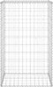 vidaXL - Schanskorfmuur - met - deksels - 60x50x150 - cm - gegalvaniseerd - staal