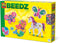 SES Beedz - Strijkkralen met legborden - grondplaten, 2400 strijkkralen en strijkvel - fantasiewereld - unicorn, zeemeermin en vlinder - PVC vrij