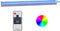 vidaXL - Watervaloverlaat - met - RGB - LED's - 108 - cm - roestvrij - staal