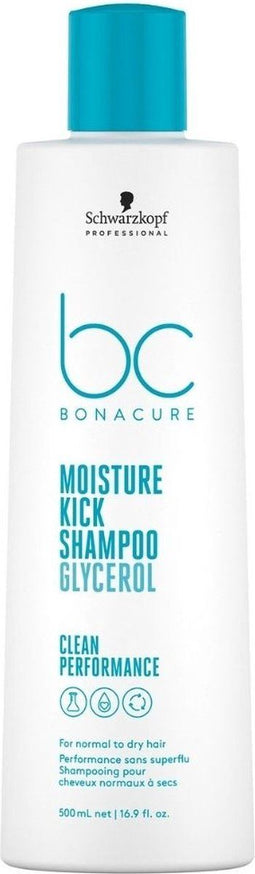 Schwarzkopf Professional Bonacure Moisture Kick Shampoo - 500 ml- Normale shampoo - Voor Krullend haar -