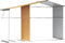 vidaXL - Tuinschuur - 277x192,5x179 - cm - gegalvaniseerd - staal - lichtbruin