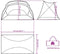 vidaXL - Strandtent - 274x178x170/148 - cm - 185T - polyester - grijs