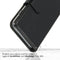 Selencia iPhone 13 Mini - Echt Lederen Bookcase - 3 Pashouders - Zwart