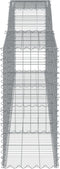 vidaXL - Schanskorven - 3 - st - gewelfd - 400x50x100/120 - cm - ijzer