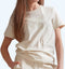 Reece Studio T-shirt - Sportshirt Dames - Ronde hals - Creme (XL)