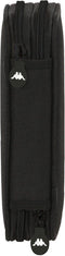 Schooletui met Accessoires Kappa Black Zwart (12.5 x 19.5 x 4 cm) (28 pcs)