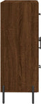 vidaXL - Dressoir - 69,5x34x90 - cm - bewerkt - hout - bruin - eikenkleur