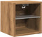 vidaXL - Tv-wandmeubels - met - LED - 2 - st - 30x28,5x30 - cm - artisanaal - eikenkleur