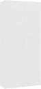 vidaXL - Schoenenkast - 80x35,5x180 - cm - bewerkt - hout - wit