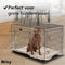 Brixy Hondenbench - Bench Voor Honden - Maat XL - Opvouwbaar - 107 x 72 x 77 CM - 2 Deuren - Zwart