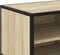 vidaXL - Tv-meubel - 80x34,5x40 - cm - bewerkt - hout - metaal - sonoma - eikenkleurig