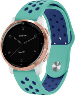 imoshion Siliconen sport bandje - Universeel 18 mm aansluiting - Turquoise / Blauw