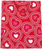 Papieren cadeau tas L Hearts