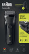 Braun Series 3 301s - Oplaadbaar Elektrisch Scheerapparaat - 3 drukgevoelige scheeronderdelen - Zwart