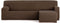 Hoes voor chaise longue met korte armleuning links Eysa TROYA Bruin 170 x 110 x 310 cm
