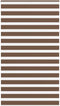 vidaXL - Zebra - rolgordijn - 130x230 - cm - stofbreedte - 125,9cm - polyester - bruin