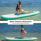 SereneLife SUP board - Antislip Opblaasbare Paddle Board met Peddel, Pomp, Leash en Accessoires