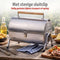 Alpina Houtskool BBQ - Draagbare BBQ met Handgreep - Ventilatieopeningen - RVS 38 x 30 x 19 cm