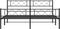 vidaXL - Bedframe - met - voetbord - zonder - matras - metaal - zwart - 180x200 - cm