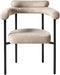 Set van 2 eetkamerstoelen LYNEY Stof Beige