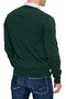 Mario Russo Pullover - Donkergroen - Maat L - Italiaanse Schnitt - 85% Katoen Pullover