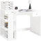 SoBuy FWT35-W - Bureau - Werktafel met Lade en Legplanken - Wit