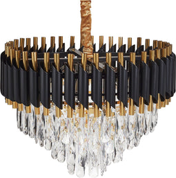ABELLAS - Kroonluchter - Goud/Zwart - Metaal