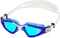 Aquasphere Kayenne - Zwembril - Volwassenen - Blue Titanium Mirrored Lens - Blauw/Wit