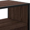 vidaXL - Tv-meubel - 60x31x39,5 - cm - bewerkt - hout - metaal - bruin - eikenkleurig