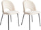 Set van 2 eetkamerstoelen COVELO Lichtbeige