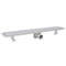 vidaXL - Doucheafvoer - rechthoekig - golf - 730x140 - mm - roestvrij - staal
