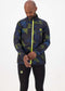 Rogelli Electro - Hardloopjack - Ventilerend en waterafstotend - Donkerblauw Zwart Fluor - Maat S