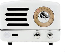 Muzen Retro Bluetooth Speaker Radio Chiffon White Metal