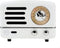 Muzen Retro Bluetooth Speaker Radio Chiffon White Metal