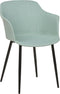ELIM - Eetkamerstoel set van 2 - Mintgroen - Polyester