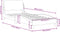 vidaXL - Bedframe - met - hoofdeinde - zonder - matras - 80x200 - cm - stof - taupe