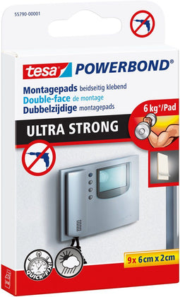 Montage pad tesa ultra strong dubbelz 2x6cm 9st